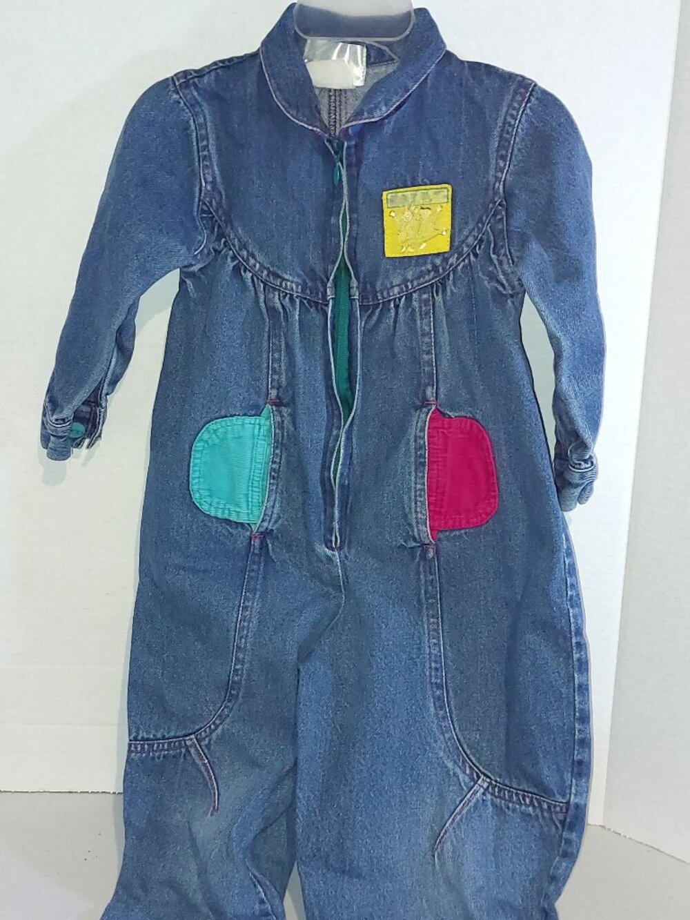 Vtg Toddler Denim Romper size 2